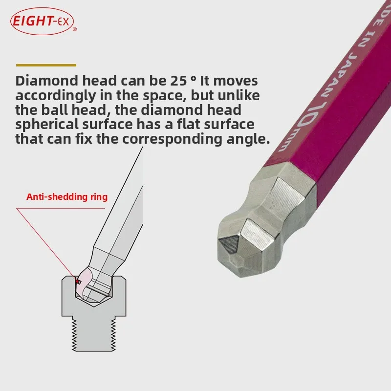Набор красочных шестигранных ключей Baili, ВОСМОЙ японский импорт, метрический дюйм 1,5–10 мм