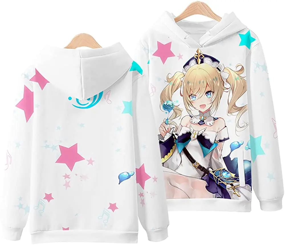 Hoodie Genshin Impact para adultos e crianças, manga comprida, outwear 3D, Harajuku Streetwear, roupas vintage, unissex, plus size