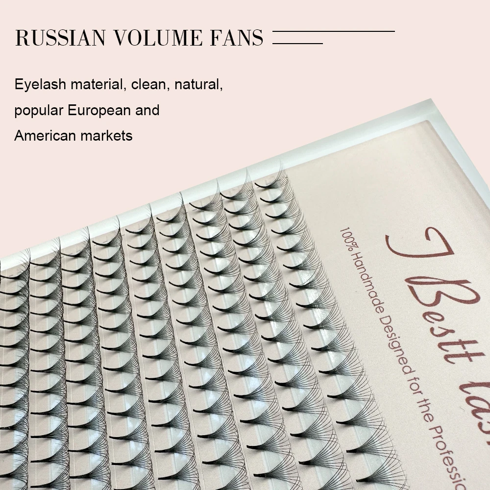 TBestt 5D/6D/8D/10D Vorgefertigte Fächer Volumen Russische Wimpern Vorgefertigte Volumenfächer Seide Weiche Volumen Wimpernverlängerung – Detail 3