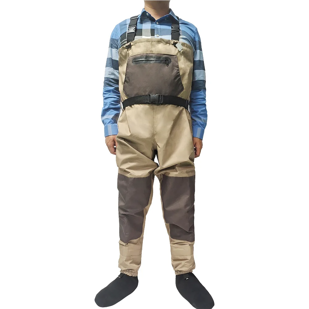 Waterproof Breathable One-piece Wading Overalls, Outdoor Gear for Lure and Fly Fishing