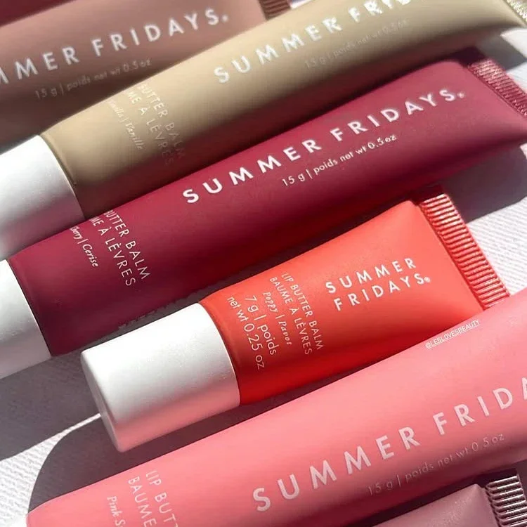 Summer Fridays-aceite labial de ensueño, bálsamo labial Beige, juego de lápiz labial transparente hidratante, tubo suave y suave, brillo de labios, maquillaje de labios