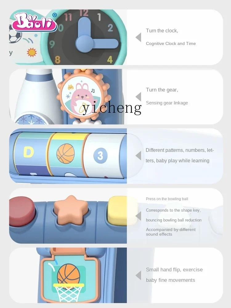 Tqh cesta de basquete infantil, quadro de tiro interno, boliche, golfe, bola de bebê, brinquedo doméstico, menino