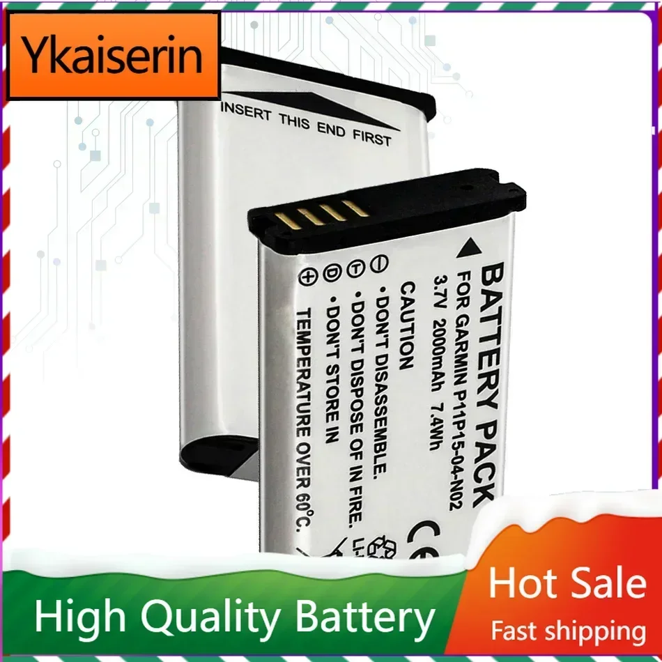 

010-11654-03 Аккумулятор 2000 мАч для GARMIN Atemos Monterra 680t 650t 610t 600t для Alpha Handheld GPS VIRB Аккумуляторы для экшн-камер