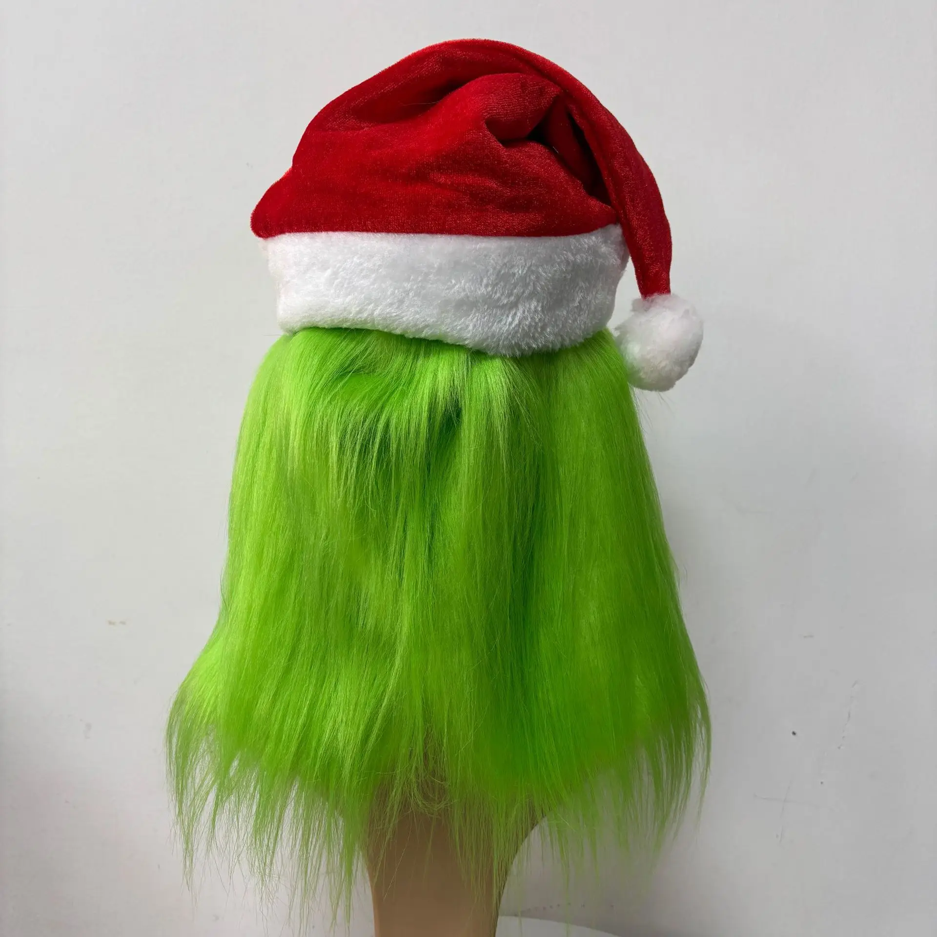 Die Weihnachts-Cosplay-Maske, Weihnachtskostüm-Latexmaske für Erwachsene, grüne Cosplay-Kostümmaske – Detail 4