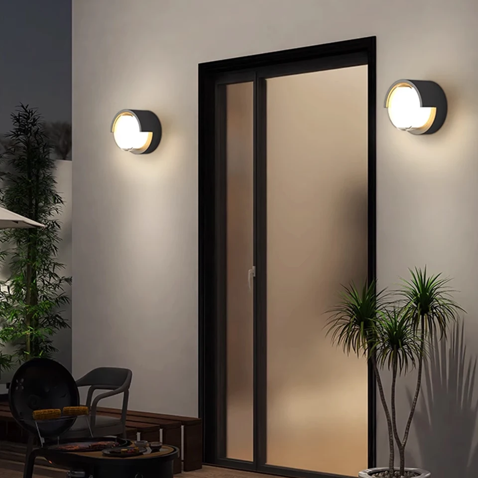 Imagem -06 - Lâmpada de Parede Led com Sensor de Movimento Moderno Impermeável Parede Luz Interior e Exterior Jardim e Street Path Decoração Ip66 Ac85265v 6w 12w