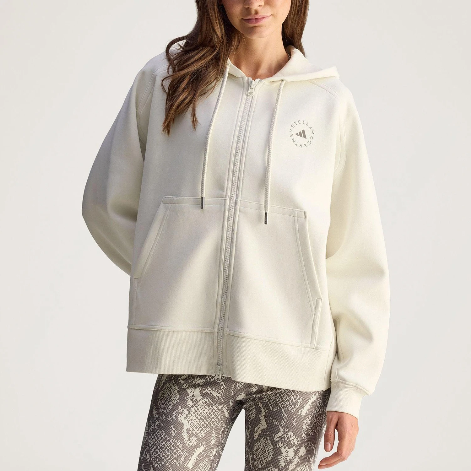 

Оригинальная женская свободная повседневная куртка Adidas FZ HOODIE JX6769