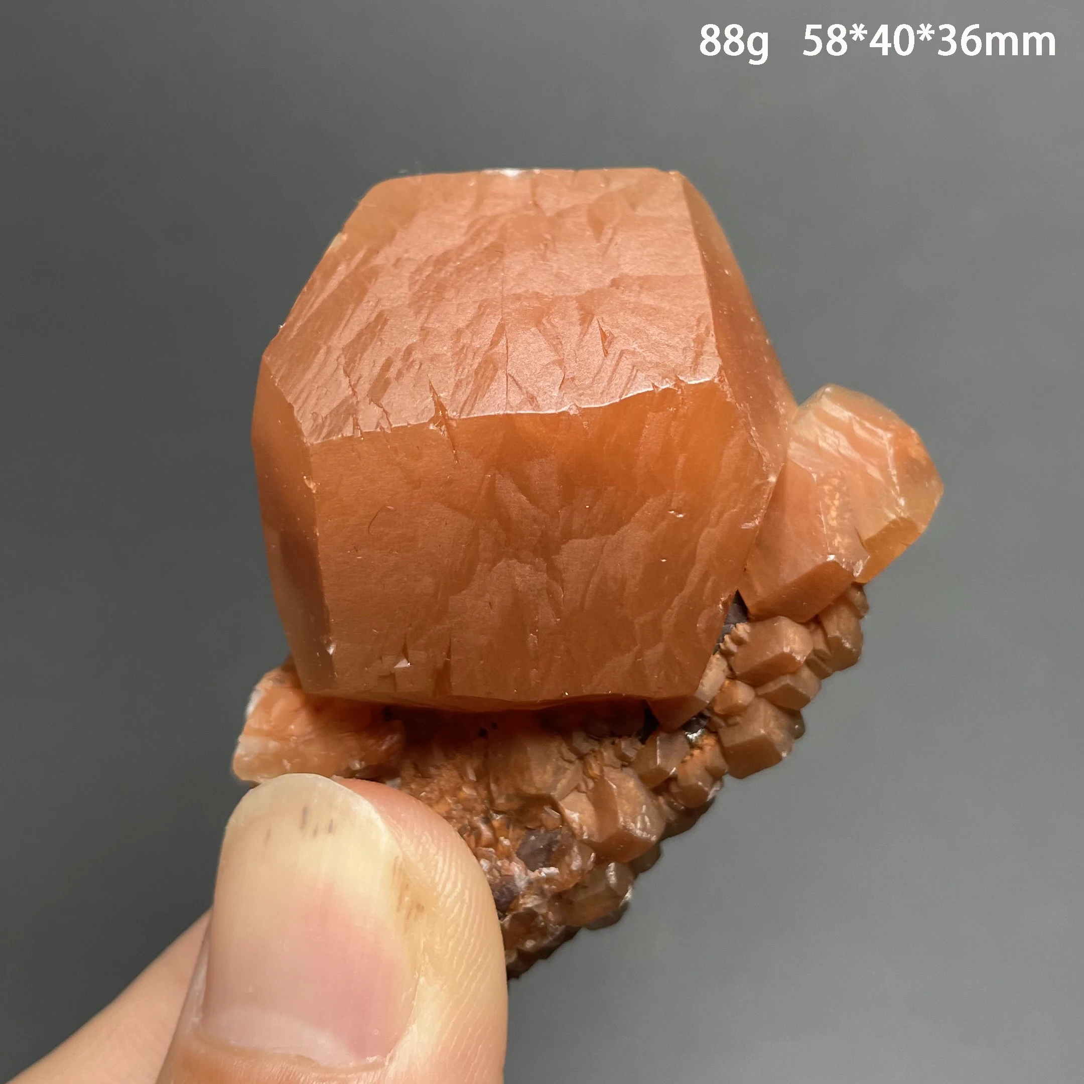 Natural Raw Stone Red Calcite Crystal Quartz Mineral Specimen Rock Home Decoration Gift Healing