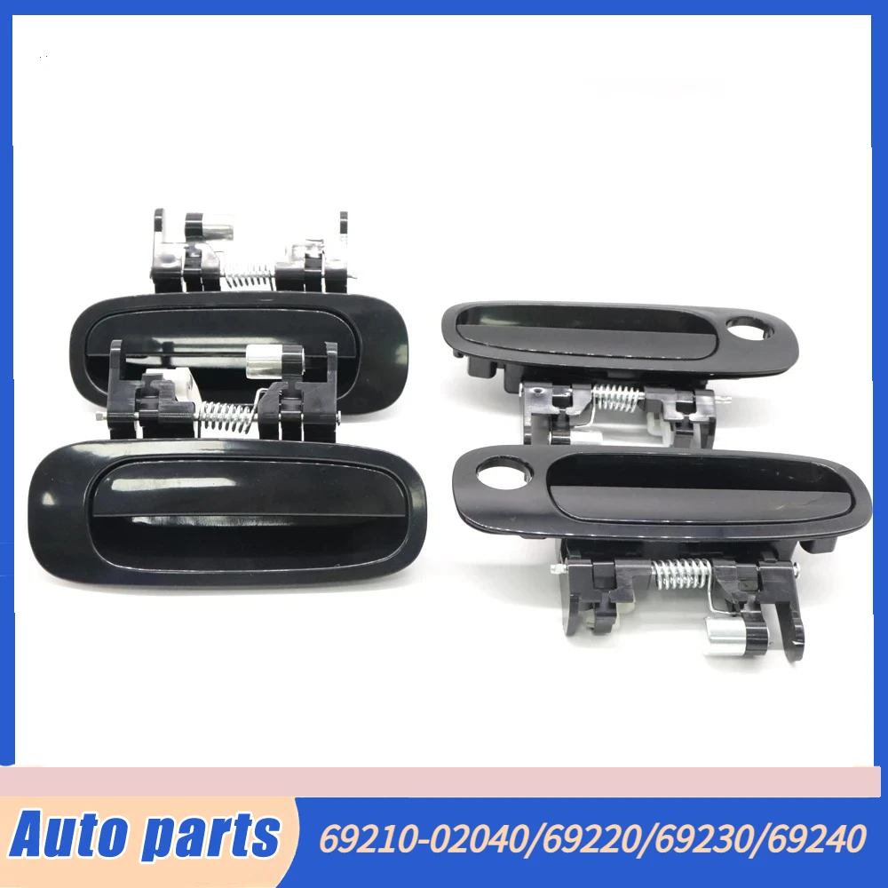 

Front Rear Left Right Outer Exterior Door Handle 4x 69210-02040 69220-02040 69230-02030 69240-02030 For Toyota Corolla 1998-2002