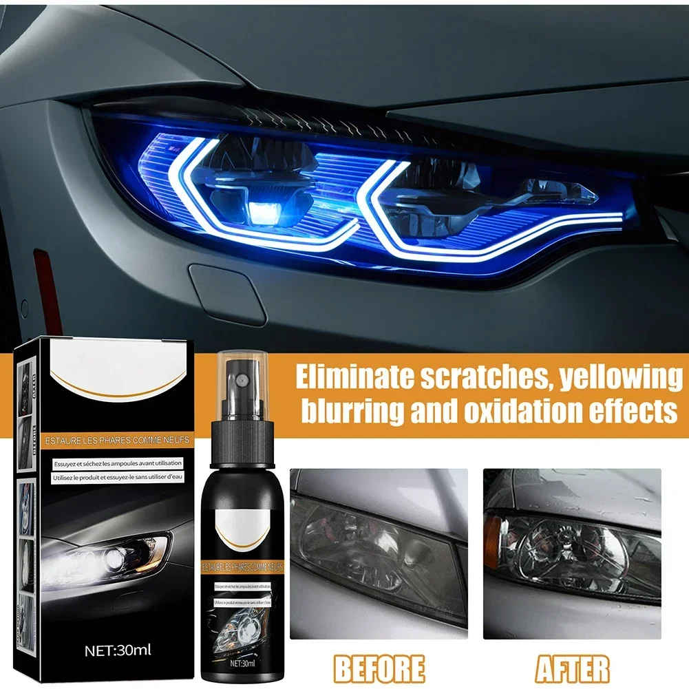 Car Headlight Restoration Polishing Liquid Headlamp Scratch Remover Repair Cleaning Paste Remove Oxidation Headlight Polish