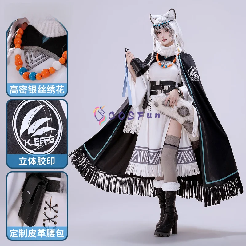 Juego Arknights Pramanix disfraz de Cosplay conjunto completo uniforme juego de rol Halloween carnaval fiesta traje para mujer COSFun