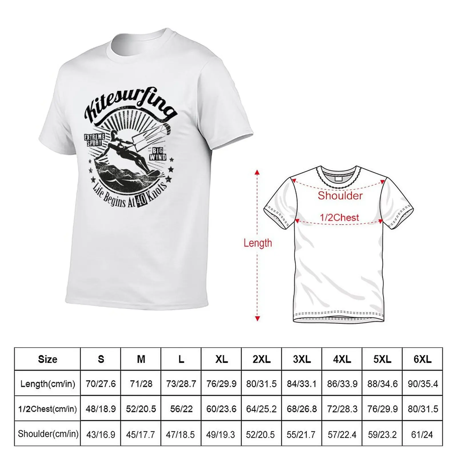 Kitesurfing T-Shirt cotton t shirt pack t shirt men 100% cotton luxury brand man t shirts for men casual T-Shirt