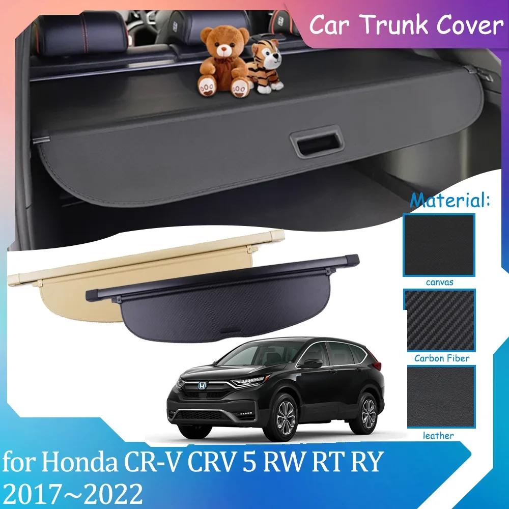 Car Trunk Covers for Honda CR-V CRV 5 RW RT RY 2017~2022 Luggage Curtain Shelter Privacy Partition Retractable Cargo Accessories