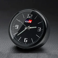 GR Car Auto Parts Mini Car Clock Air Vent Dashboard Decorative Sticker For Toyota GR Sport Corolla Yaris Hilux Agyo Rav4 Camry