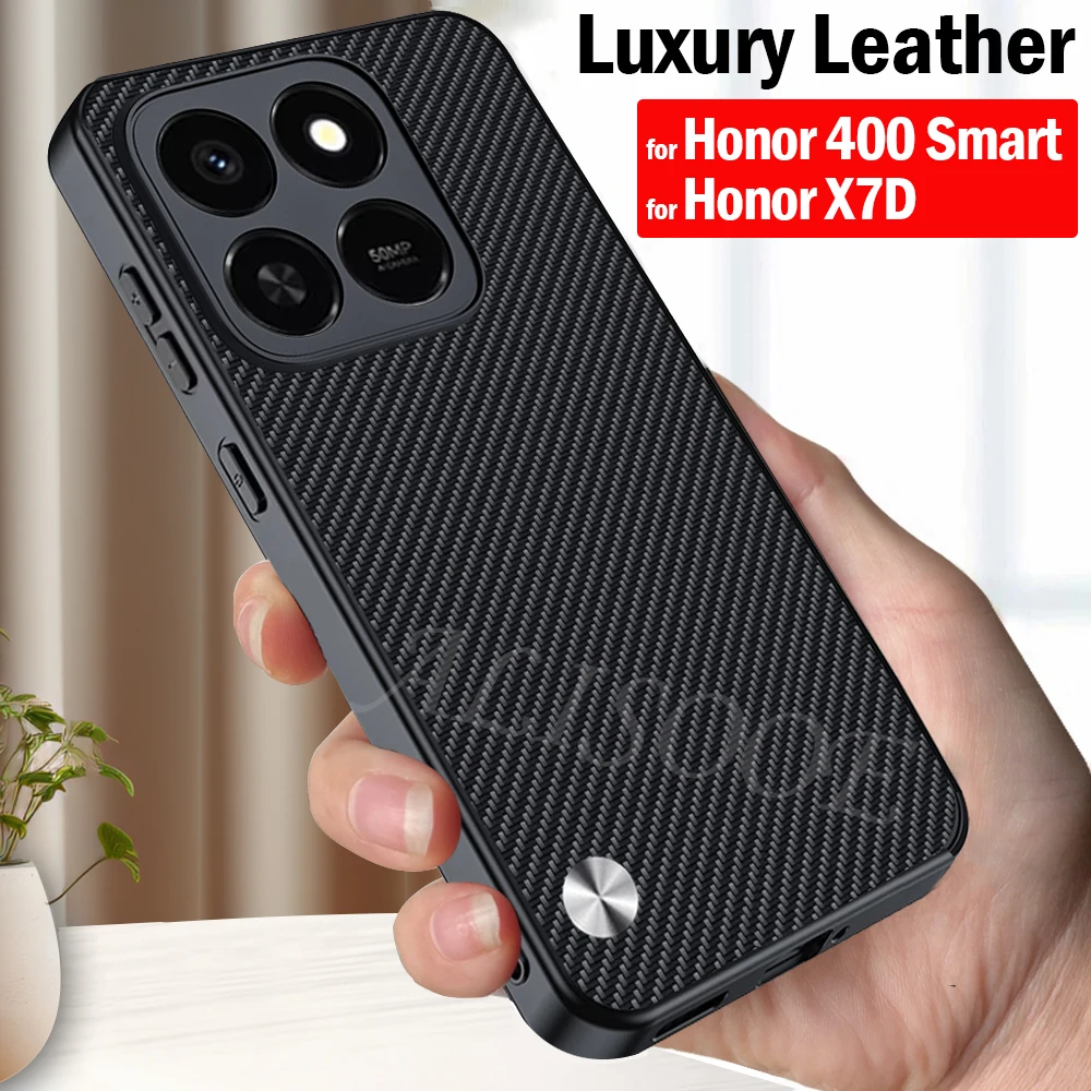 حافظة ذكية من الجلد Funda لهاتف Honor 400 لهاتف Honor X7D غطاء أنيق من الألياف الملمس PU-Leather حماية ضد الصدمات للهاتف كابا