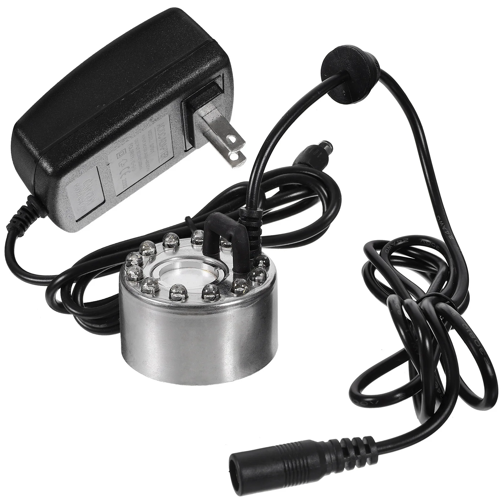 

1Set Fog Maker Mist Head Colorful Lamp Low Tank Pond Sprayer LED Romantic Mist Generator Fog Maker Air Humidifier