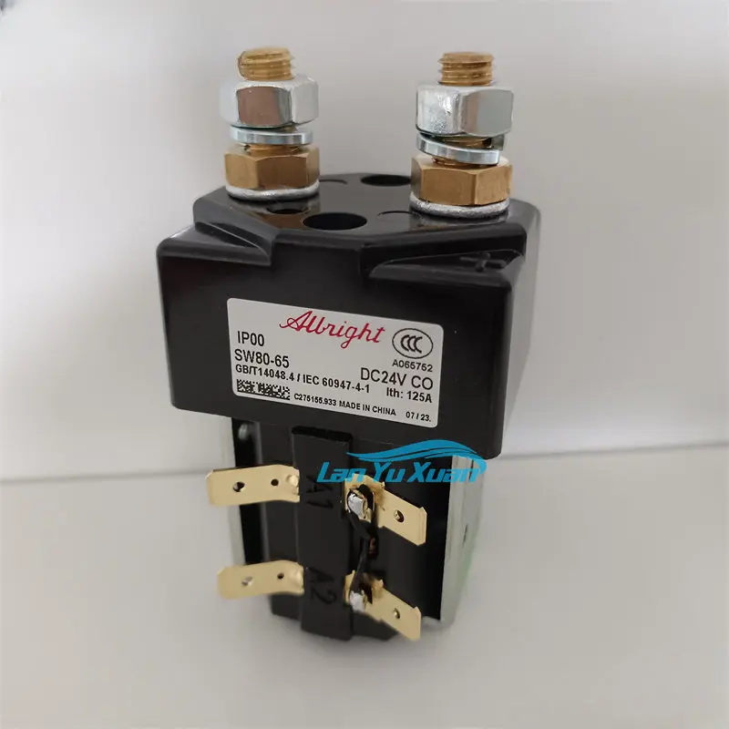 

Genuine Albright Contactor SW80 SW80-6 SW80-65 SW80-1919L 24V SW80B-156 48V SW80B-2149 80V Solenoid Relay Switch 24 48 80 Volt