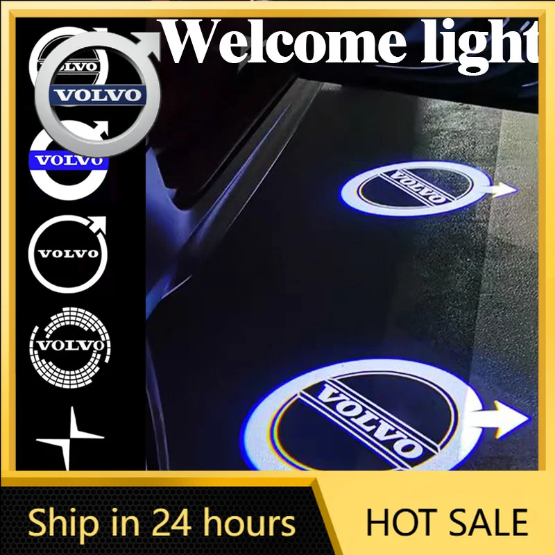 

2026 Новый для Volvo Emblemems 2 Автомобильный светодиодный дверной проектор для Volvo Rdesign AWD C30 C70 S40 S60 S70 S80 S90 V40 V50 V60 XC60 XC9