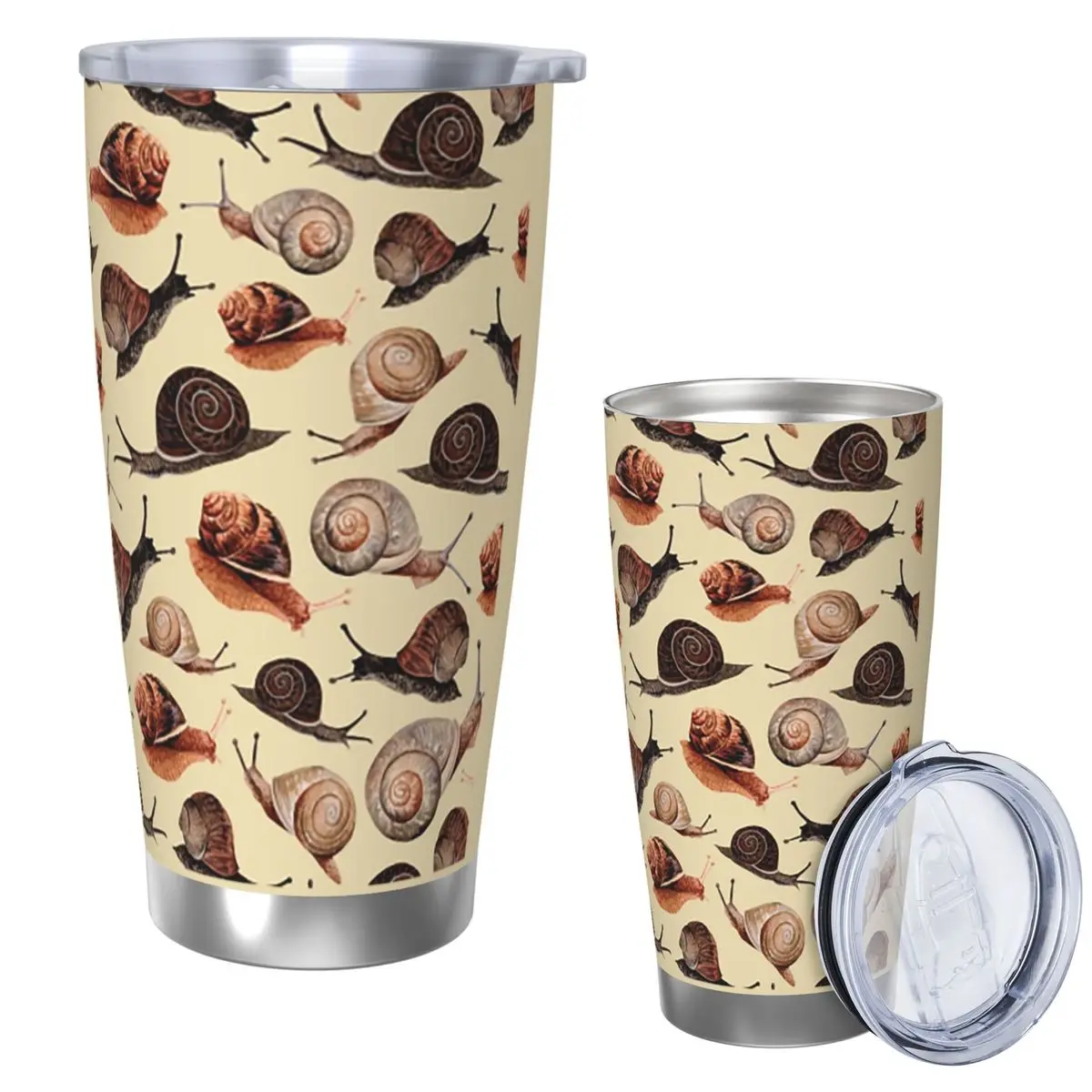 

A Slew Of Snails Stainless Steel Tumbler Vacuum Insulated Mug Thermal Cold Cups Straw With Lid 20oz