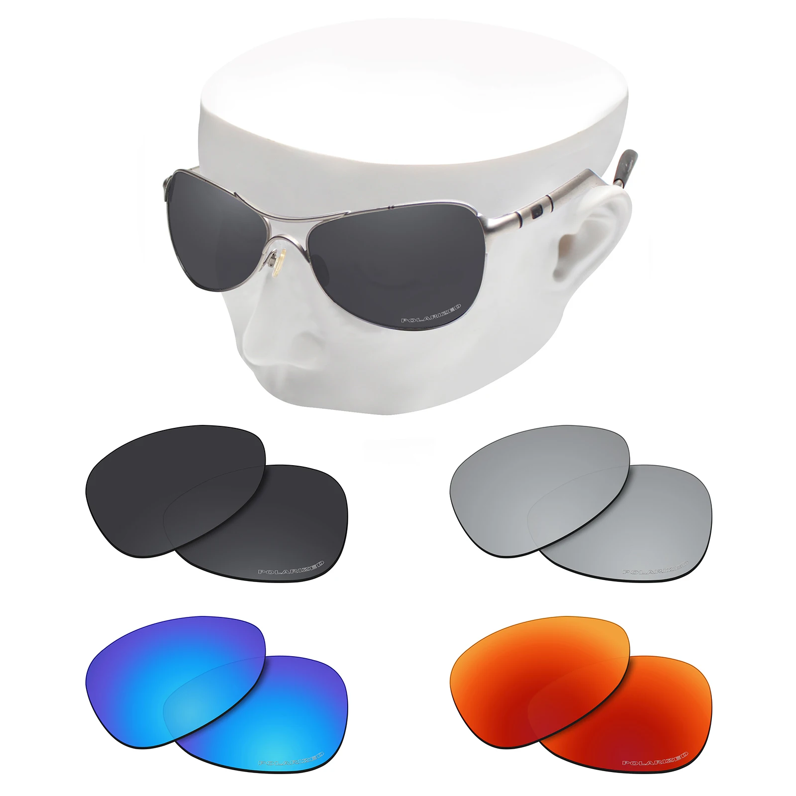 

OOWLIT Anti-Scratch Polarized Replacement Lenses for Oakley Warden Sunglasses - Multi Color