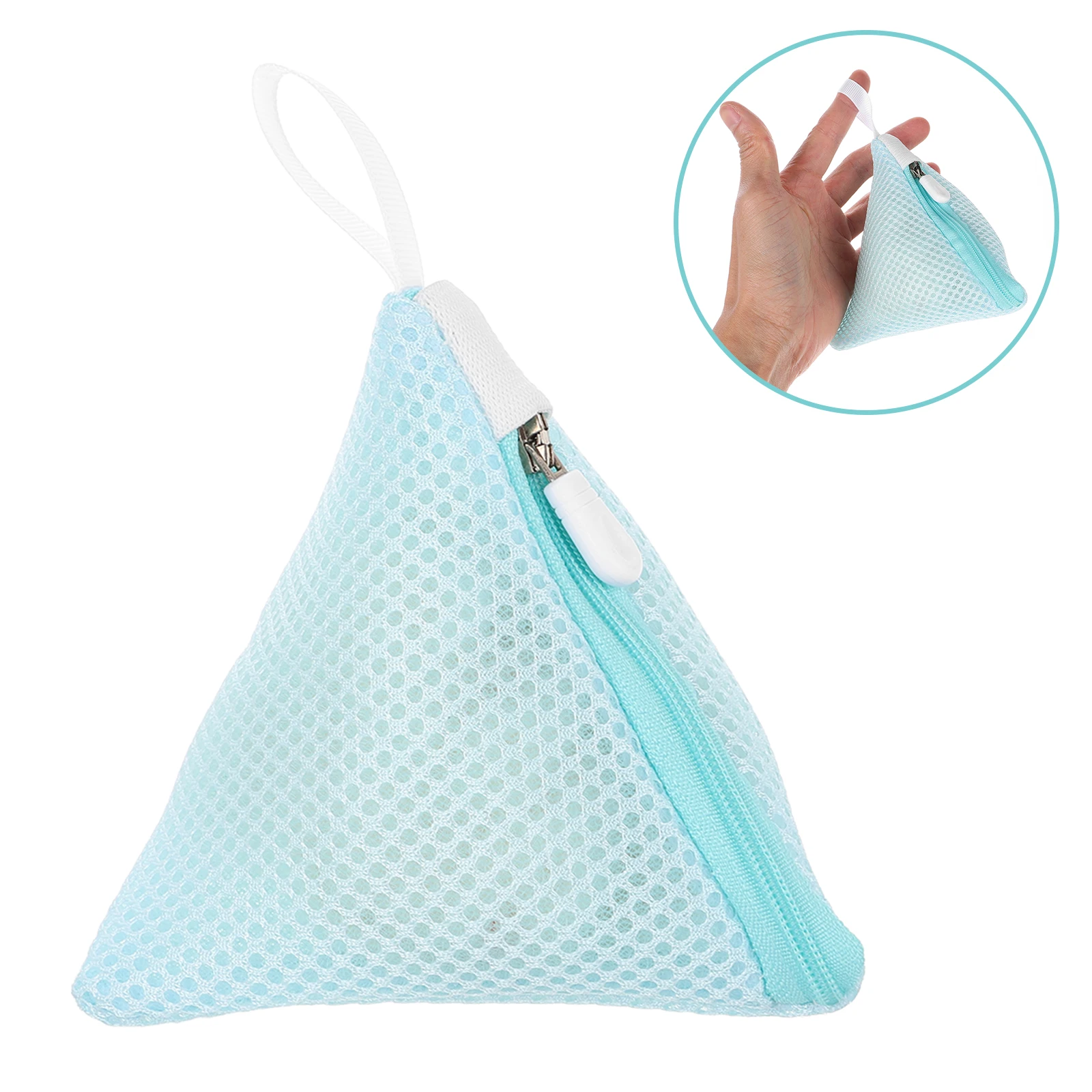 

2pcs Laundry Bags For Delicates Mesh Wash Bag Zippered Polyester Pouches For Bras Hosiery Silk Washing Machine Protective Bag