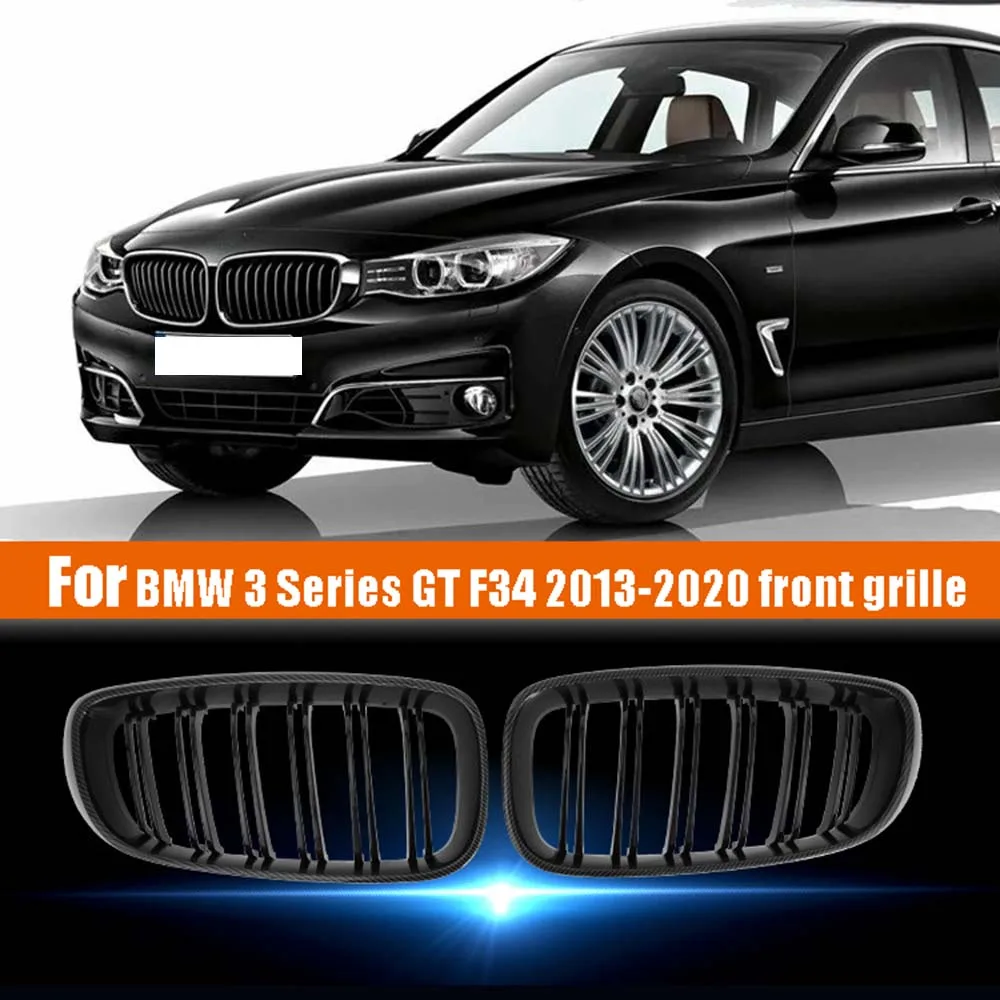

Automotive parts suitable for BMW 3 Series GT F34 2013-2020/320i/328i/335i dual line bright black needle color front bumper and