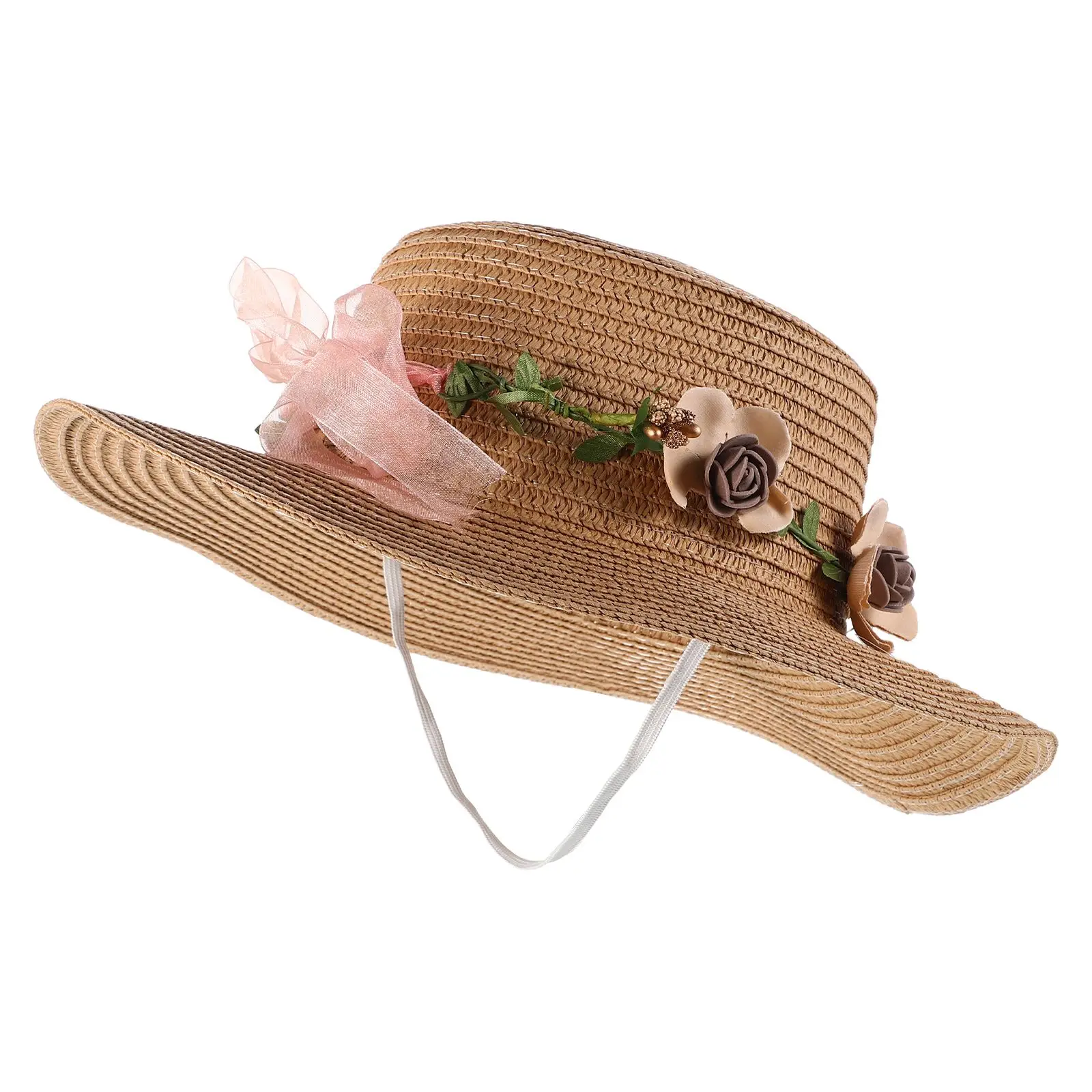 

Women'S Flat Top Cap Female Summer Hat Female Beach Hat Summer Flat Top Cap Ladies Flat Top Hat Women'S Outdoor Hat Female Outdo