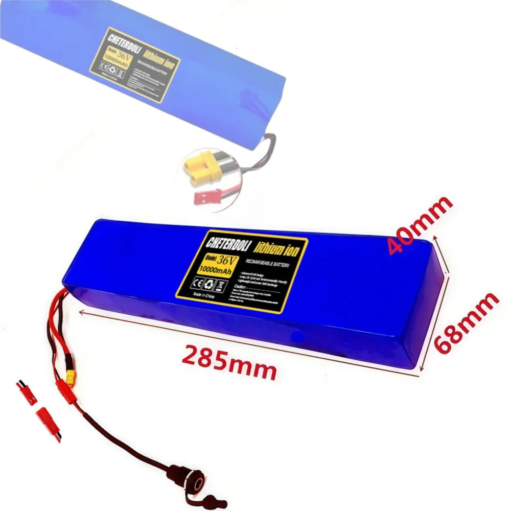 

36V 10S3P Lithium Battery 10000mAh 250W~600W Rechargeable Battery Pack,for 42V Electronic Scooter Battery.