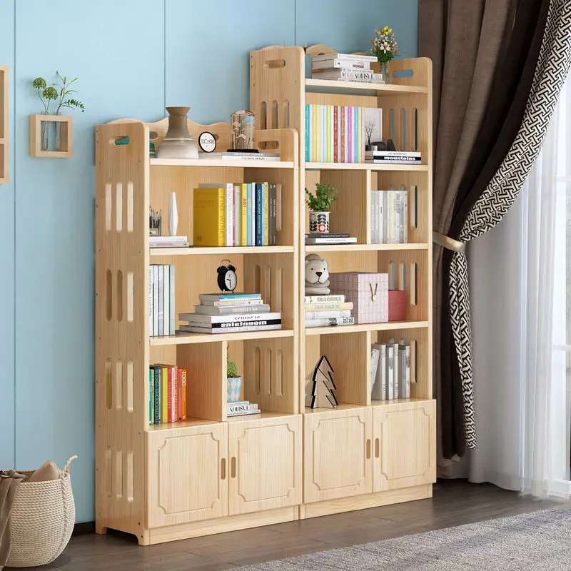 

Customizable Solid Wood Bookcase Bedroom Dormitory Floor Home Locker