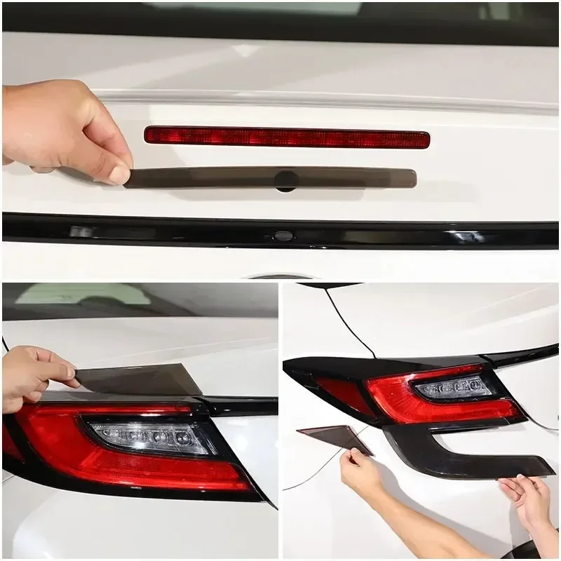 

For Subaru BRZ for Toyota 86 2022-2024 ABS Blackened Car Rear Lamp Shade Brake Indicator Light Reversing Lamp Tail Lamp Cover