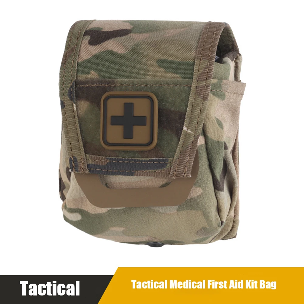 Tactical Medical Pouch Quick Release Metal Buckle Small Camo First Aid Kit Outdoor Combat Molle Hunting Accessories EDC Pouch