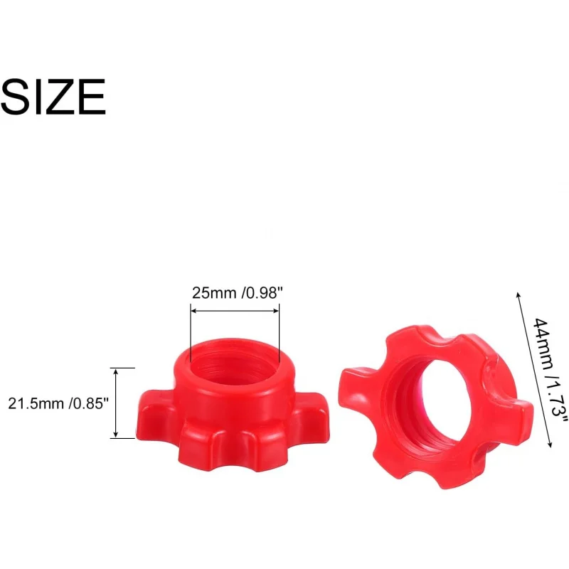 Dumbbell Bar Nut Barbell Screw, Spin-Lock Collars Screw Hex Fixing Nuts for Weight Training Fitness Exercise - view 5