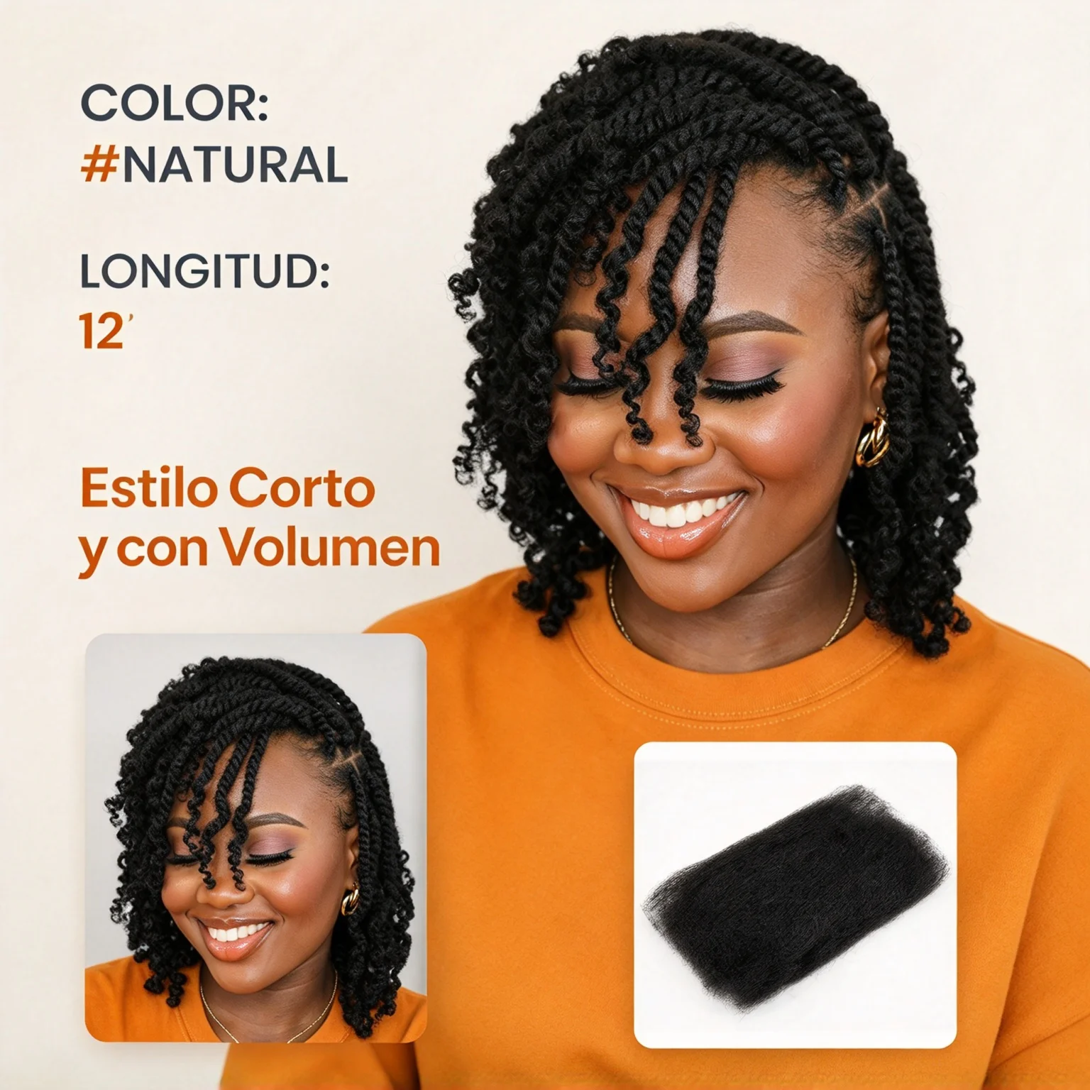 Natural Black Afro Kinky Curly Bulk Human Hair for Dreadlock Making 50G Unprocessed Human Hair Bulk Kinky Hair for Bohemian Locs