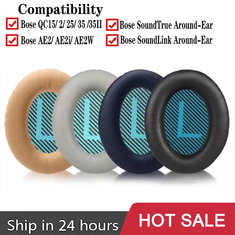 Replacement Earpads For Bose QuietComfort QC2/15/25/35 AE2/2W/2i Headphones Ear Pads Ear Cushions Accessories Repair Parts Cover