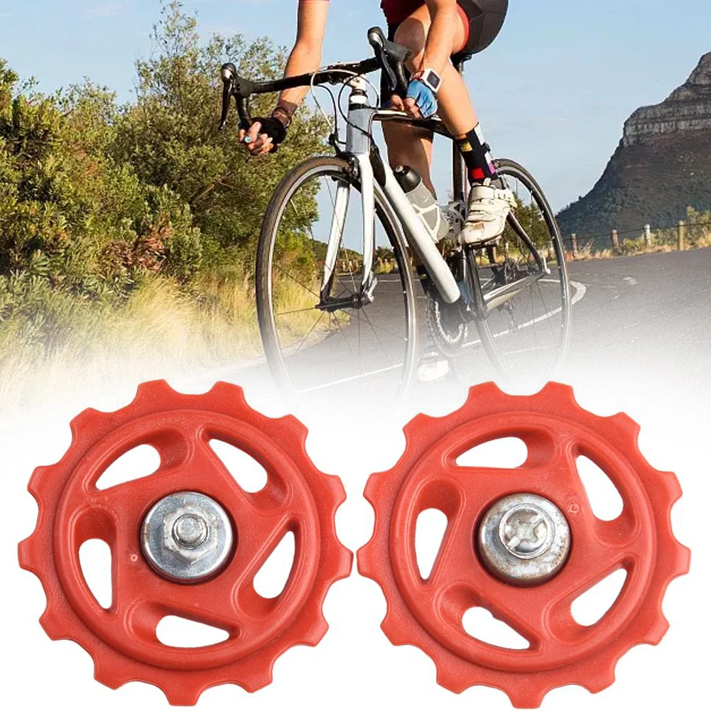 Bike Enthusiasts Get 2 Pcs of High Quality Guide Wheels for Bicycle Rear Derailleur Compatible with 6/7/8 Speed Bikes