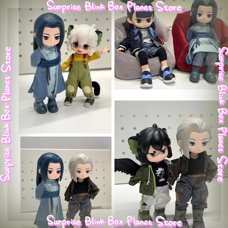 

Подлинная Simontoys Luo Xiao Hei 2, модная слепая коробка для совместной работы, загадочная коробка, дюймовый Bjd, Рождественский сюрприз, подарок на день рождения для девочек и детей