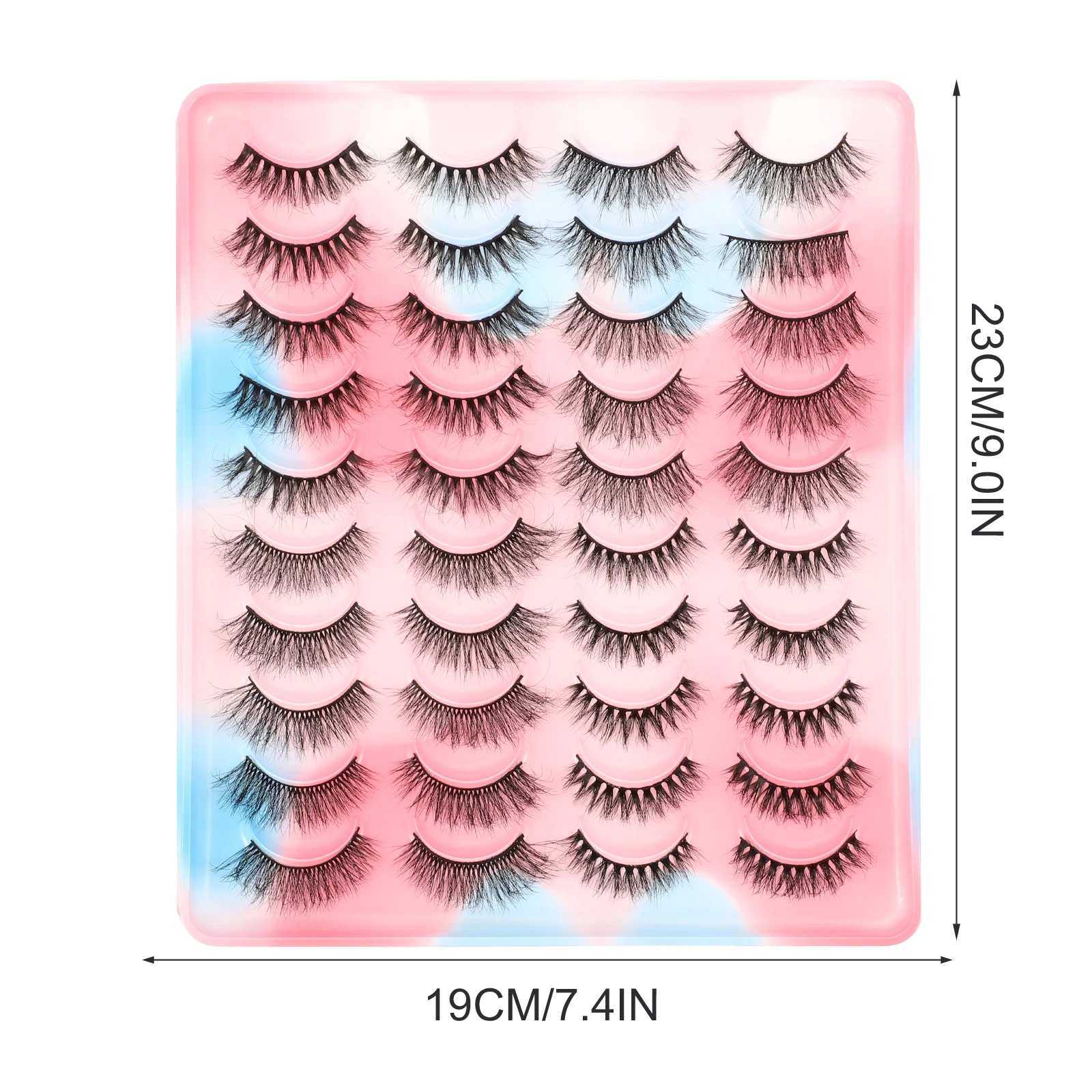 

Fake False Lashes Strip Makeup Eye Lash Denser Curling Lightweight Reusable Skin-Friendly Material Lashes In Bulk False
