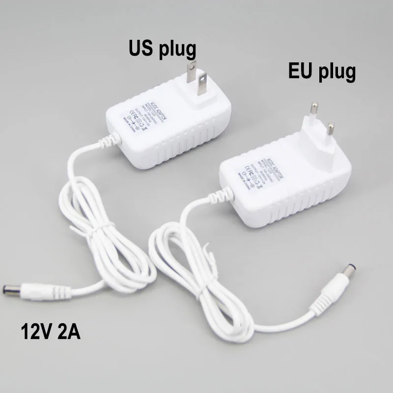 EU US plug AC 110V-240V to DC 12V 2A 2000ma Power Supply transformer Adapter Switching Converter Charger For Strip Driver u