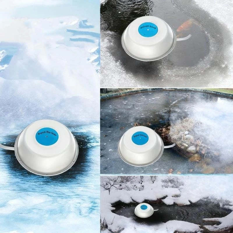 Floating Pond Deicer With Overheat Protections And Efficient Warming For Continuous Oxygen Supply for Winter Weather B03E