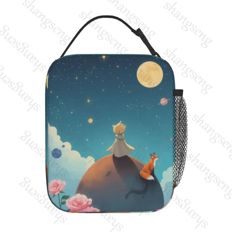 أنيمي الأمير الصغير حقيبة الغداء حقيبة معزولة ، طالب سميكة للماء بينتو حقيبة السفر في الهواء الطلق حزمة الجليد ، حقيبة نزهة #3