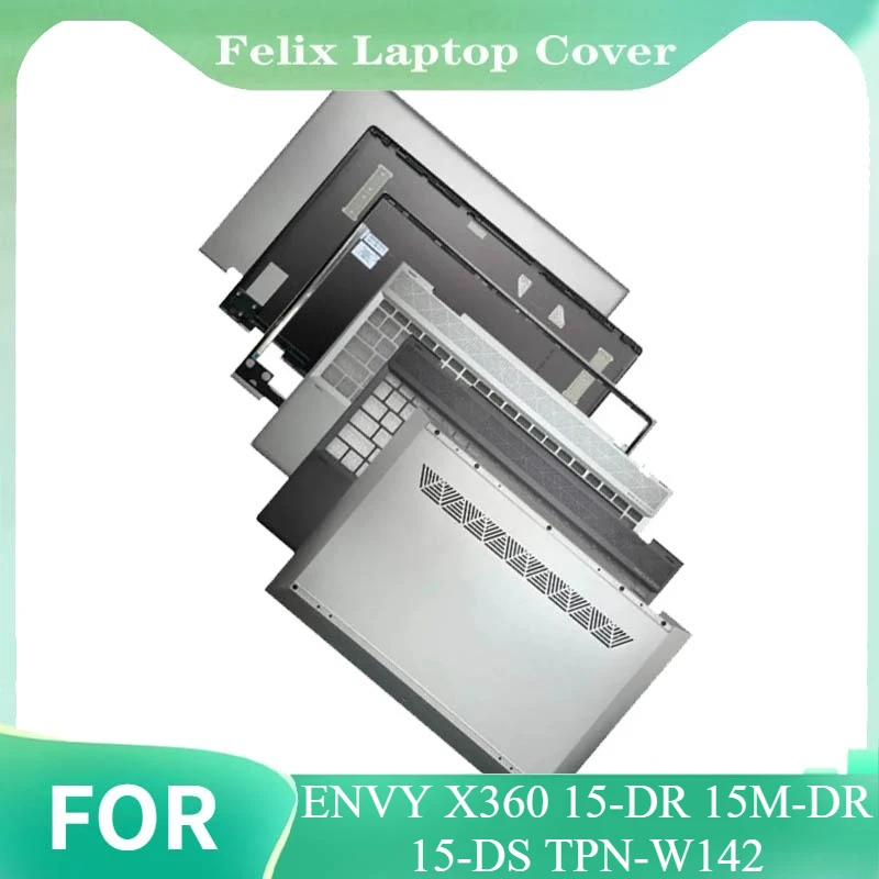 

Case Laptop LCD Back Top Cover Front Bezel Palmrest For ENVY X360 15-DR 15M-DR 15-DS TPN-W142 Bottom Case L55038-001