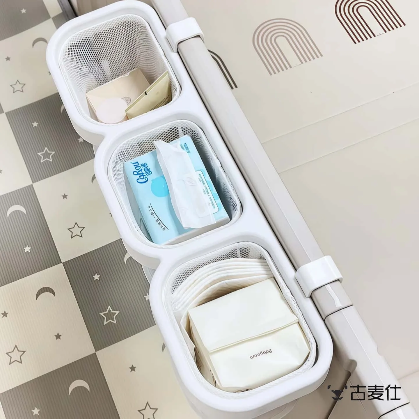 

Baby Bedside Hanging Basket Children's Game Fence Storage Tissue Wet Wipes Diapers Miscellaneous Storage Basket