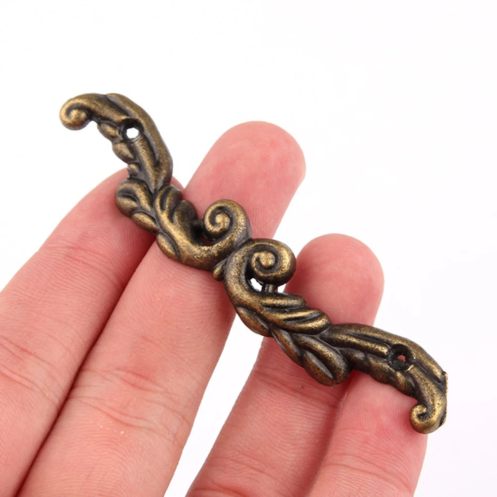 

10pcs Vintage Drawer Cabinet Pull Handle Eyebrow Shaped Metal Furniture Handle For Wardrobe Bathroom Office Hotel Use