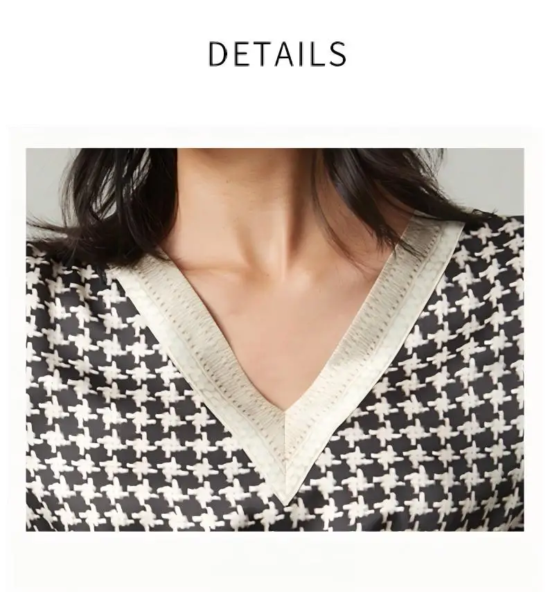 2025 Summer Heavyweight Silk Nightgown for Women - 100% Mulberry Silk, Versatile for Outer Wear, Short-Sleeved V-Neck Dress Loun