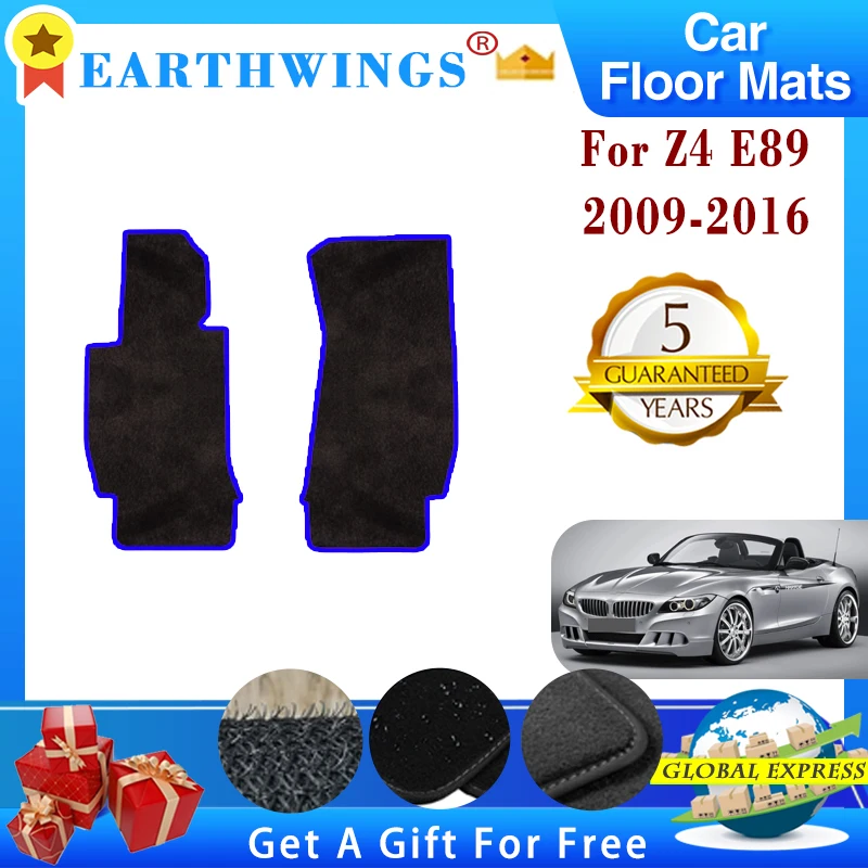 

Car Floor Mats For BMW Z4 E89 2009~2016 2010 2011 2012 Carpets Footpads Anti-slip Cape Rugs Cover Foot Pads Interior Accessories