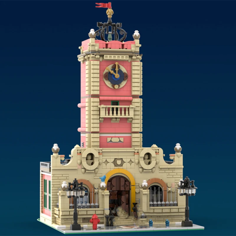 

2420pcs MOC Renaissance Craftings Cityscapees Old Town Clocktower Modular Detailed Building Blocks Collector Display Gift