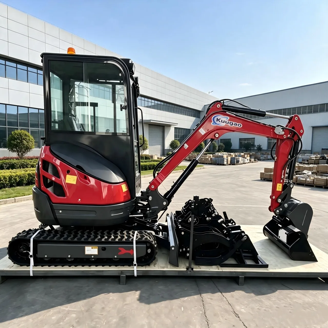 Mini Excavator 2 Ton 2.5 Ton Free Shipping CE Mini Bagger Mini Digger Kubota Engine Customized Crawler Farm Excavators Garden