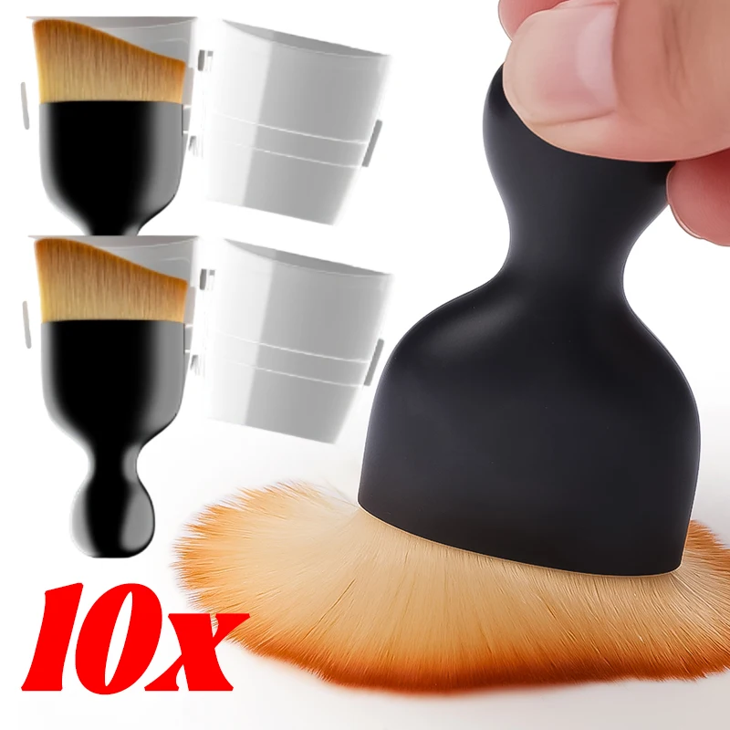 

Car Interior Cleaning Brush Soft Fur Dust Removal Detailing Brushes with Cover Auto Air Conditioner Outlet Keyboard Clean Tools