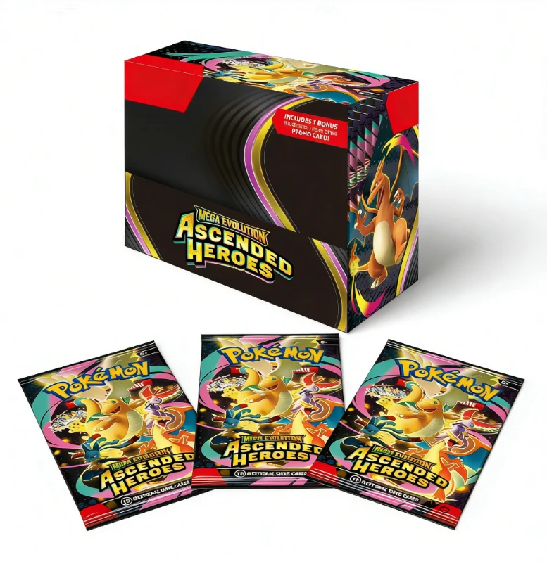 30PCS-360Pcs Ascended Heroes Card Destined Rivals Prismatic Evolutions Scarlet Violet 151 English ME01 Booster Cards Toys Gifts