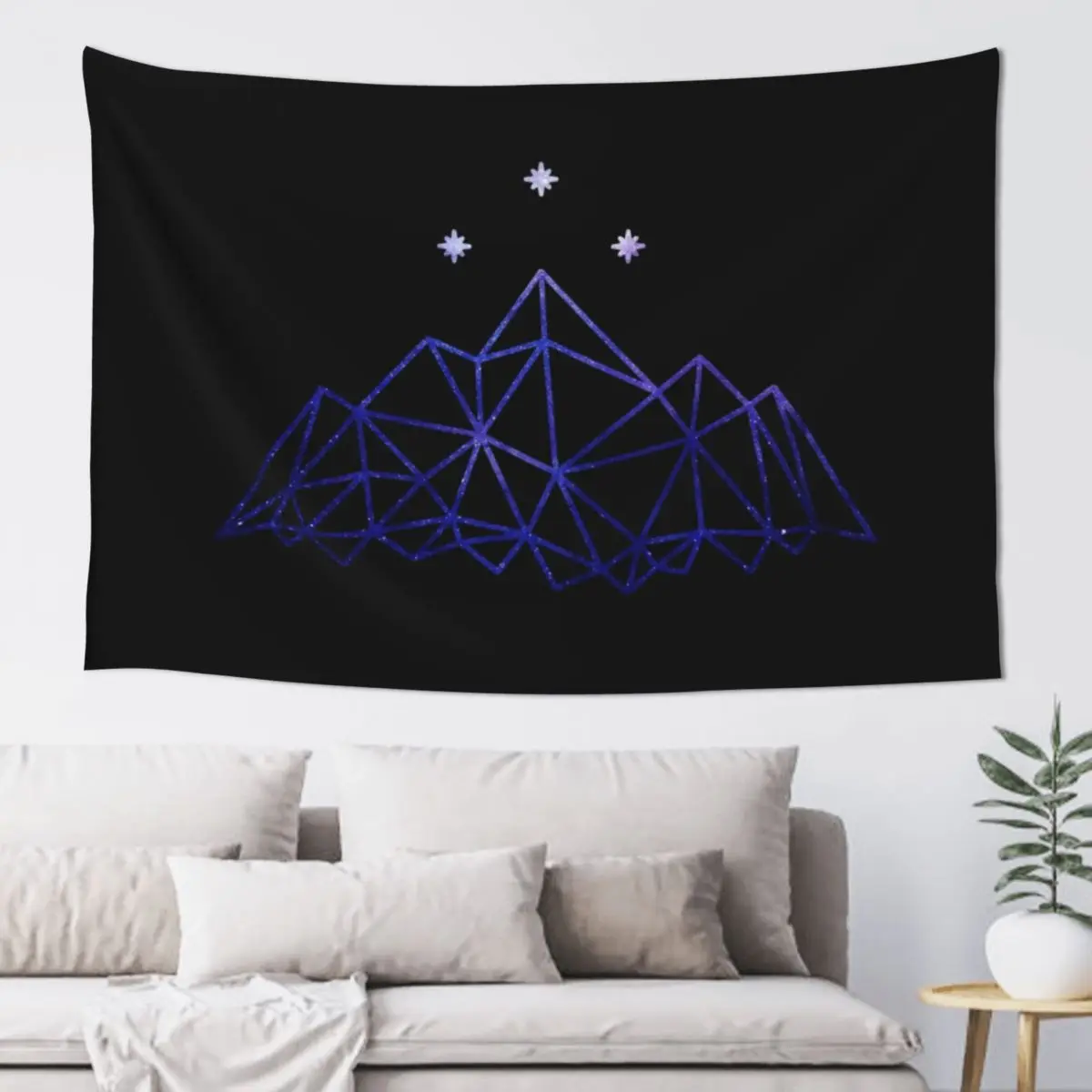 

The night court - space outline Tapestry Christmas Decoration Cute Room Decor Aesthetic Decoration Tapestry