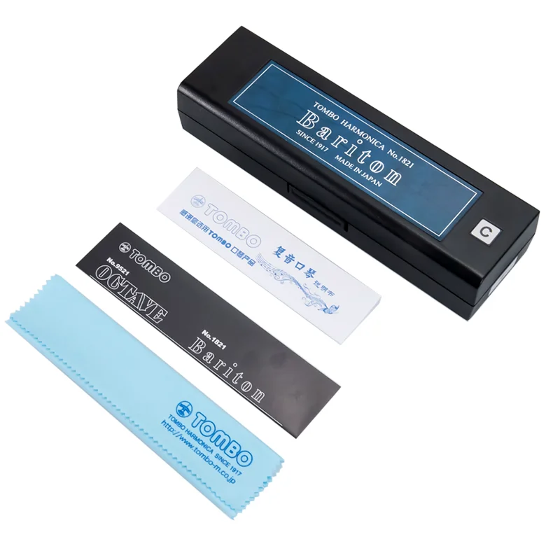 Tombo Bariton Harmonica 21 Tones No. 1821 21 Holes Mouth Organ Professiona Armonica Wood Comb Harp Key of C Musical Instruments view 6